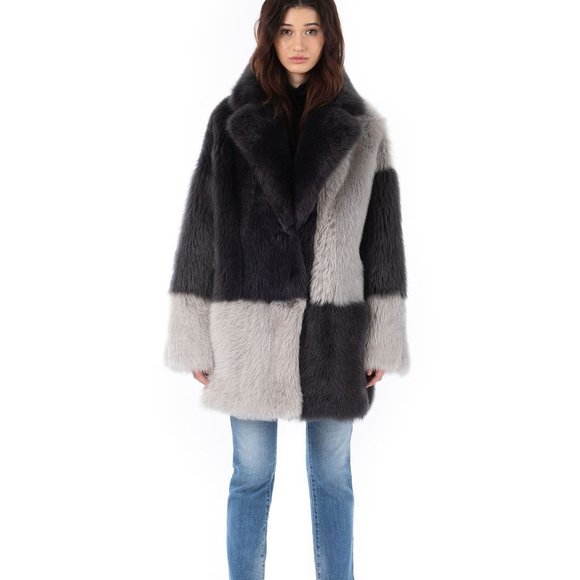 Hide Society Jackets & Blazers - High Society HiSO BERNICE Reversible Genuine Shearling Coat